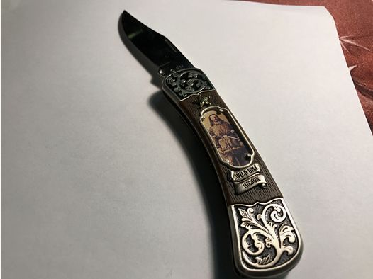 Wild Bill Hickock Franklin Mint Taschenmesser, Sammler Edition Wild West Legends