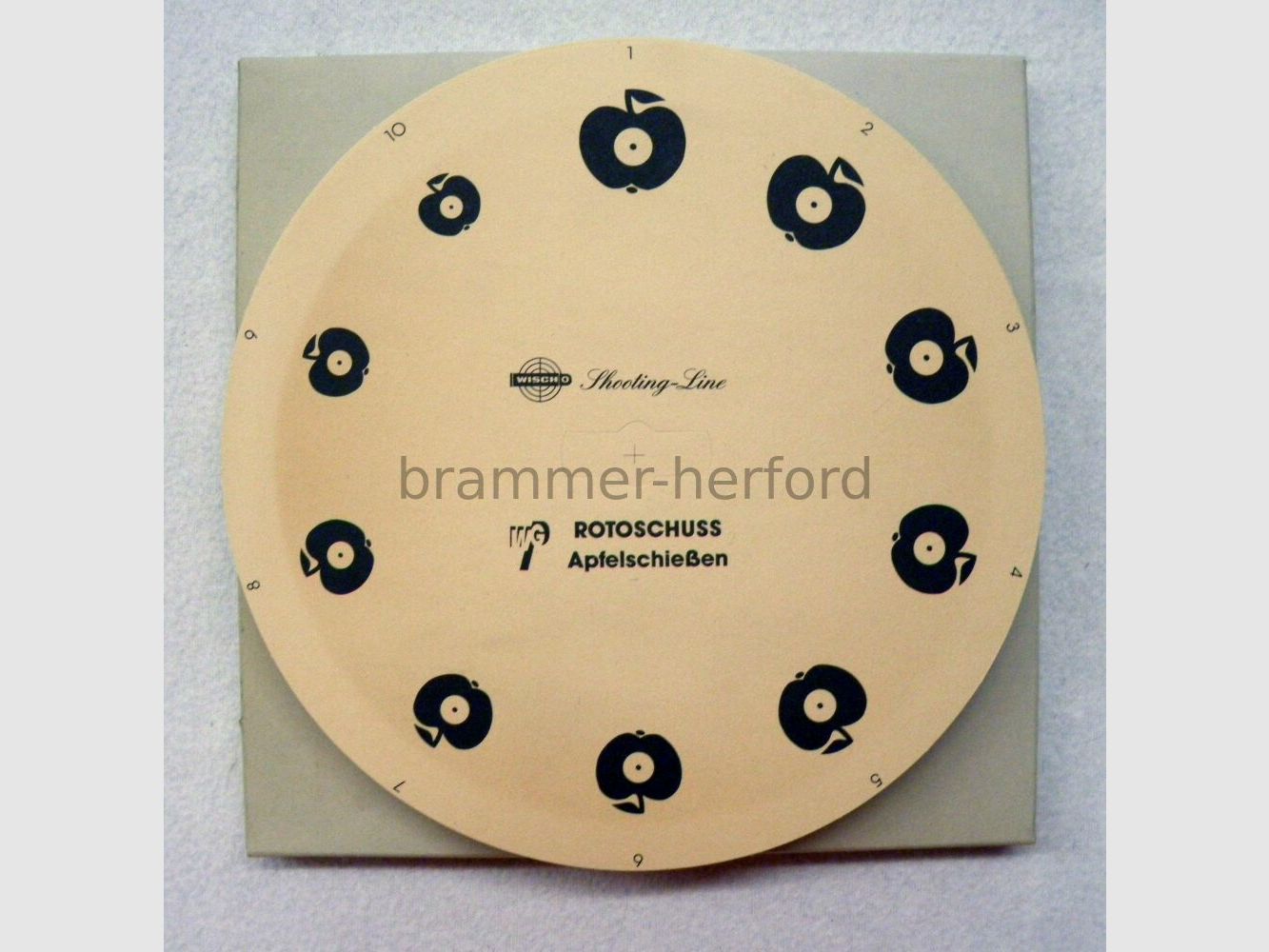 Wischo target boards for rotary shooting device