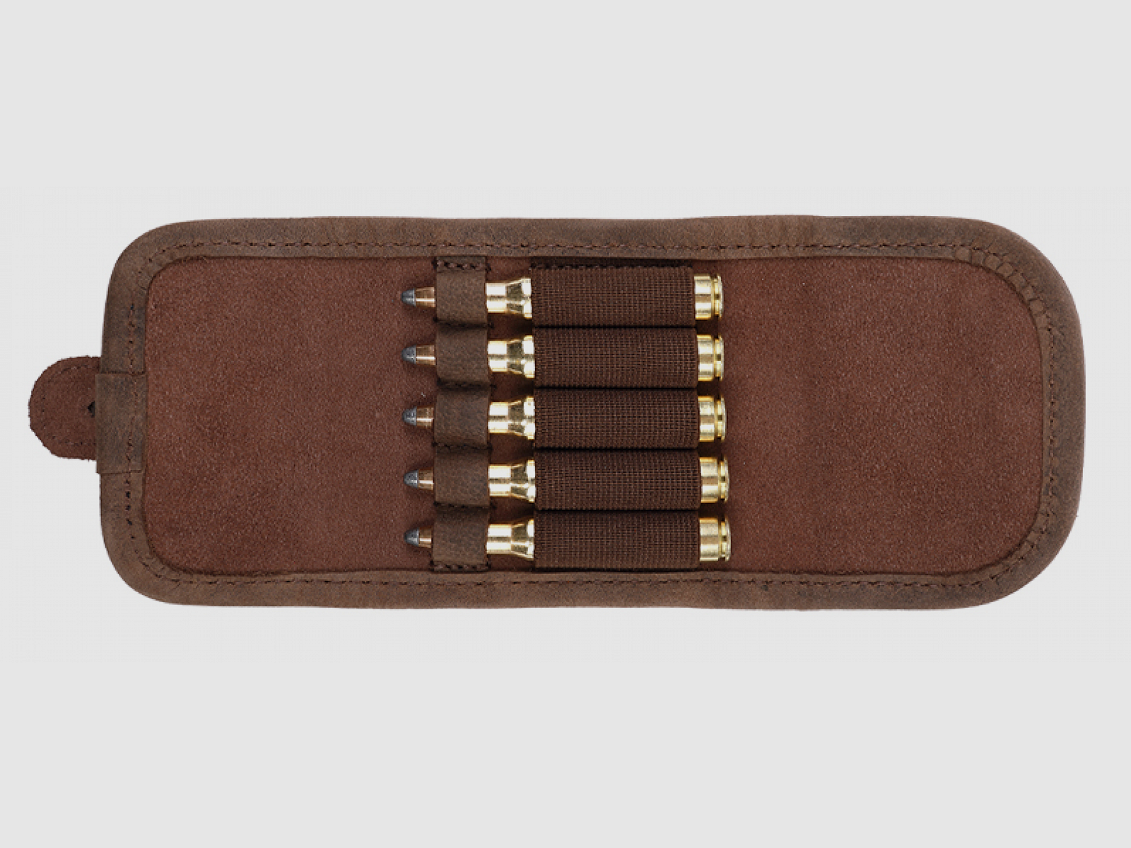 Etui für Patronen Wildboar Leder, 5 Patronen, Bild 2 von 2