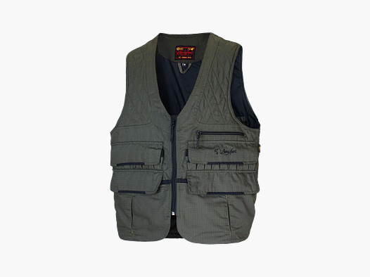 Kamizelka z podwójną torbą myśliwską khaki ripstop „IRON” 4XL