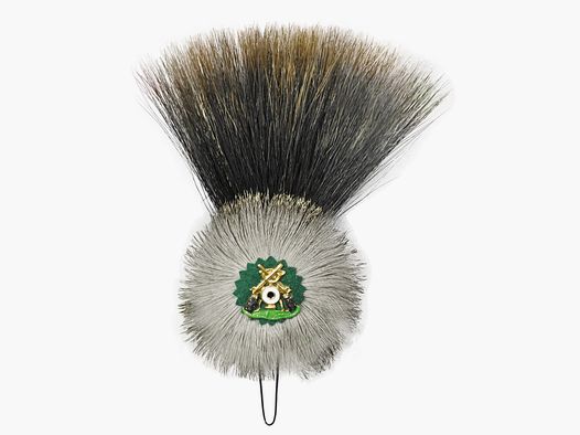 Saubart mit Rehhaarrosette - & Schützenabzeichen, Diana