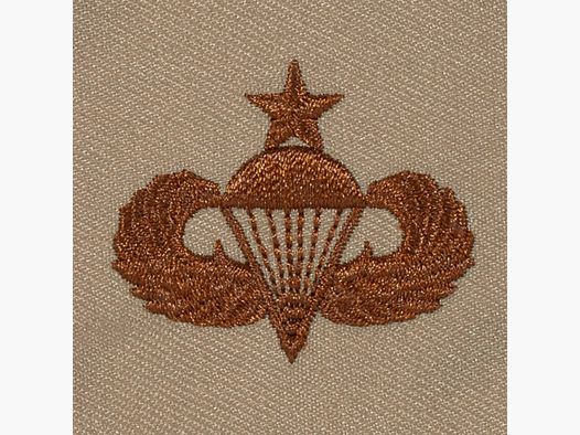 JR Emblem Co. JR Emblem Co. Insignia US Senior Parachutist Textil desierto