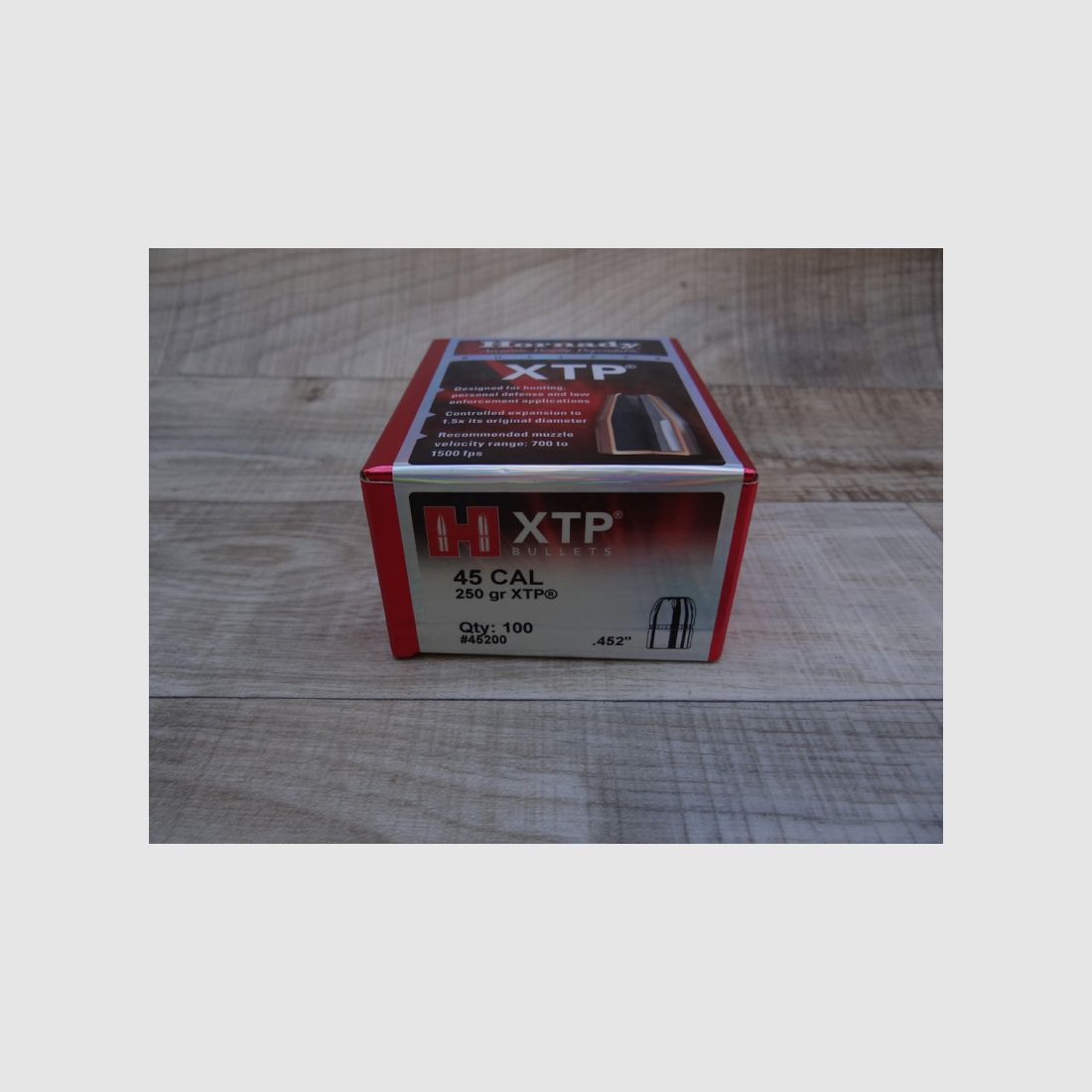 100 Geschosse Hornady .452 250 gr XTP / HP