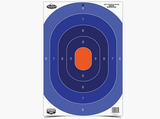 3 feuilles Silh. Bulls-Eye 42x61cm