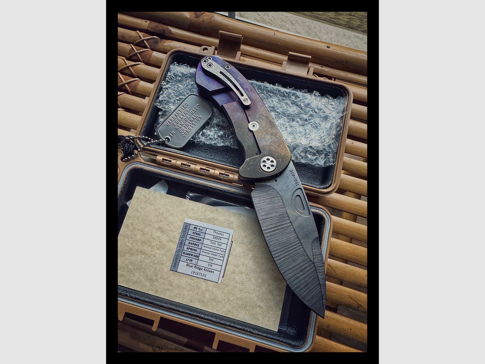 Medford Theseus nagelneu aus 10/2025 mit Rechnung Titan / S45VN Klinge Fullset