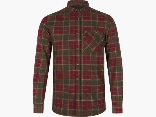 Seeland Glen Flannel Shirt Men Red Forest Check 4XL