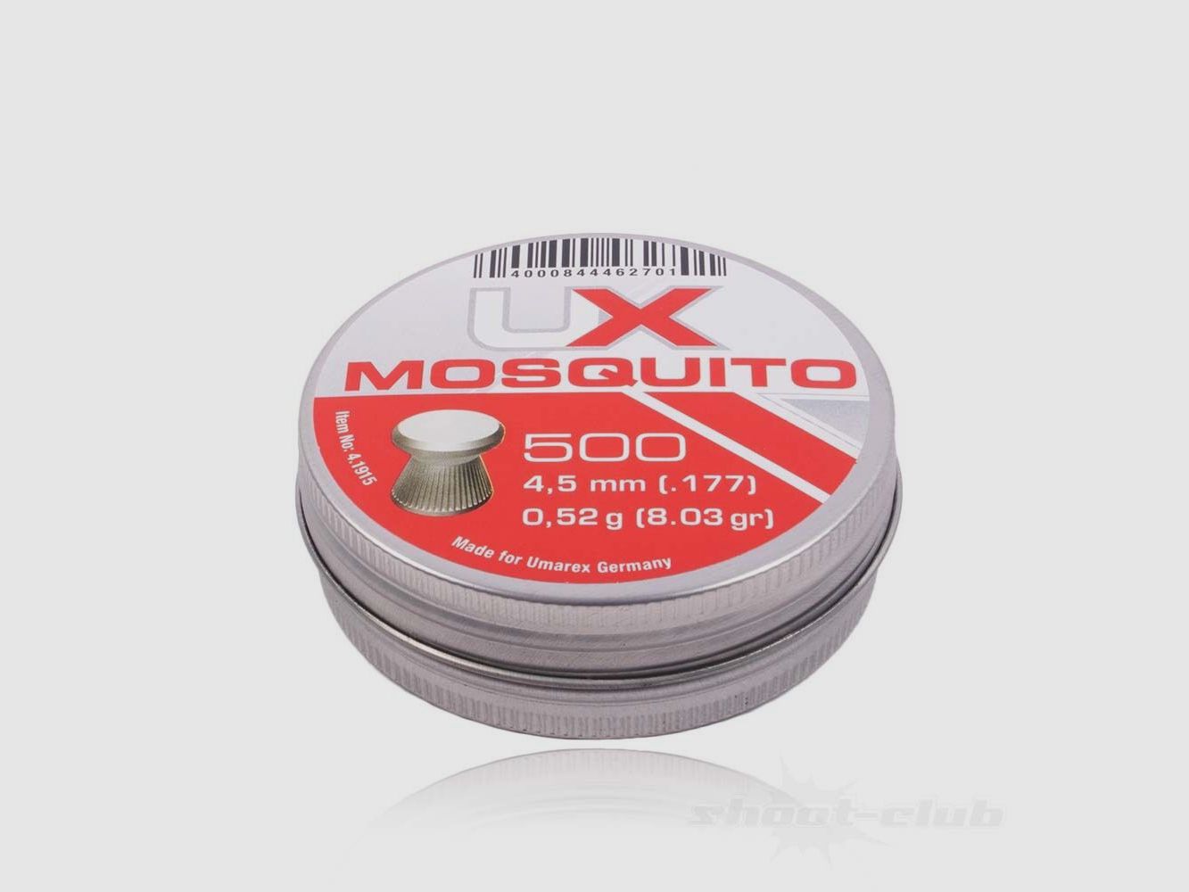 UX Mosquito Flachkopf Diabolos 4,5mm / 0,52 g / 500 Stk, Bild 2 von 2