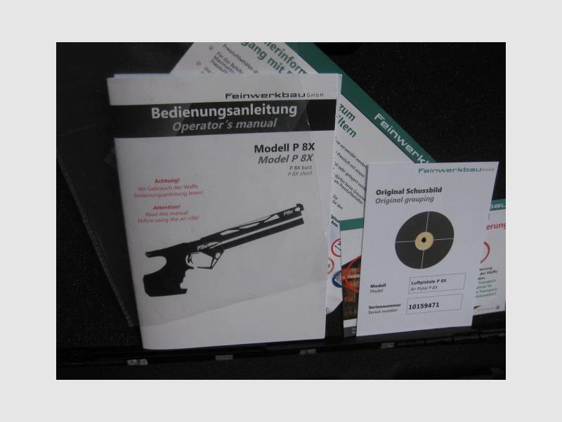 Feinwerkbau PX8 with warranty and accessory support