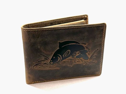 Greenburry Leder Geldbörse Vintage Karpfen Motiv 1705-Karpfen
