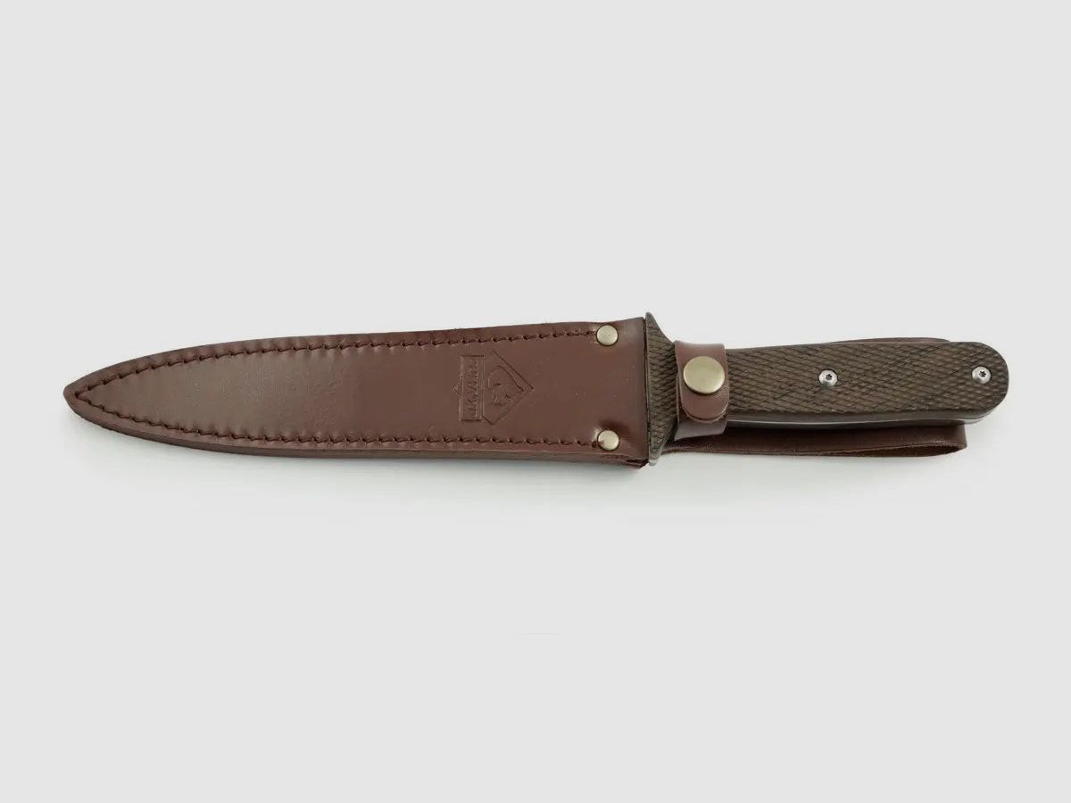 Puma XP pig sticker 13, Abfangmesser, Pakkaholz mit Fischhaut