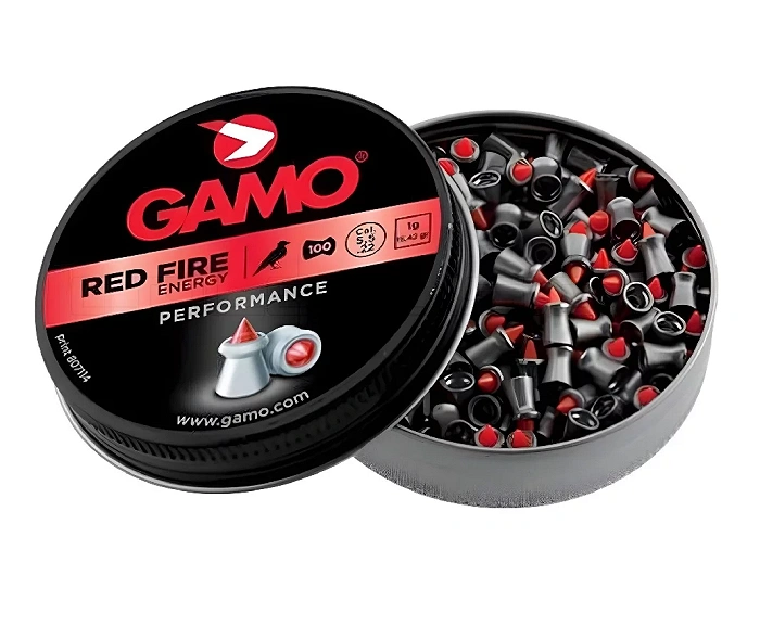 5.5 mm Diabolo pellets Gamo AccuTek Red Fire, 100 pcs., polymer tip, image 1 of 2