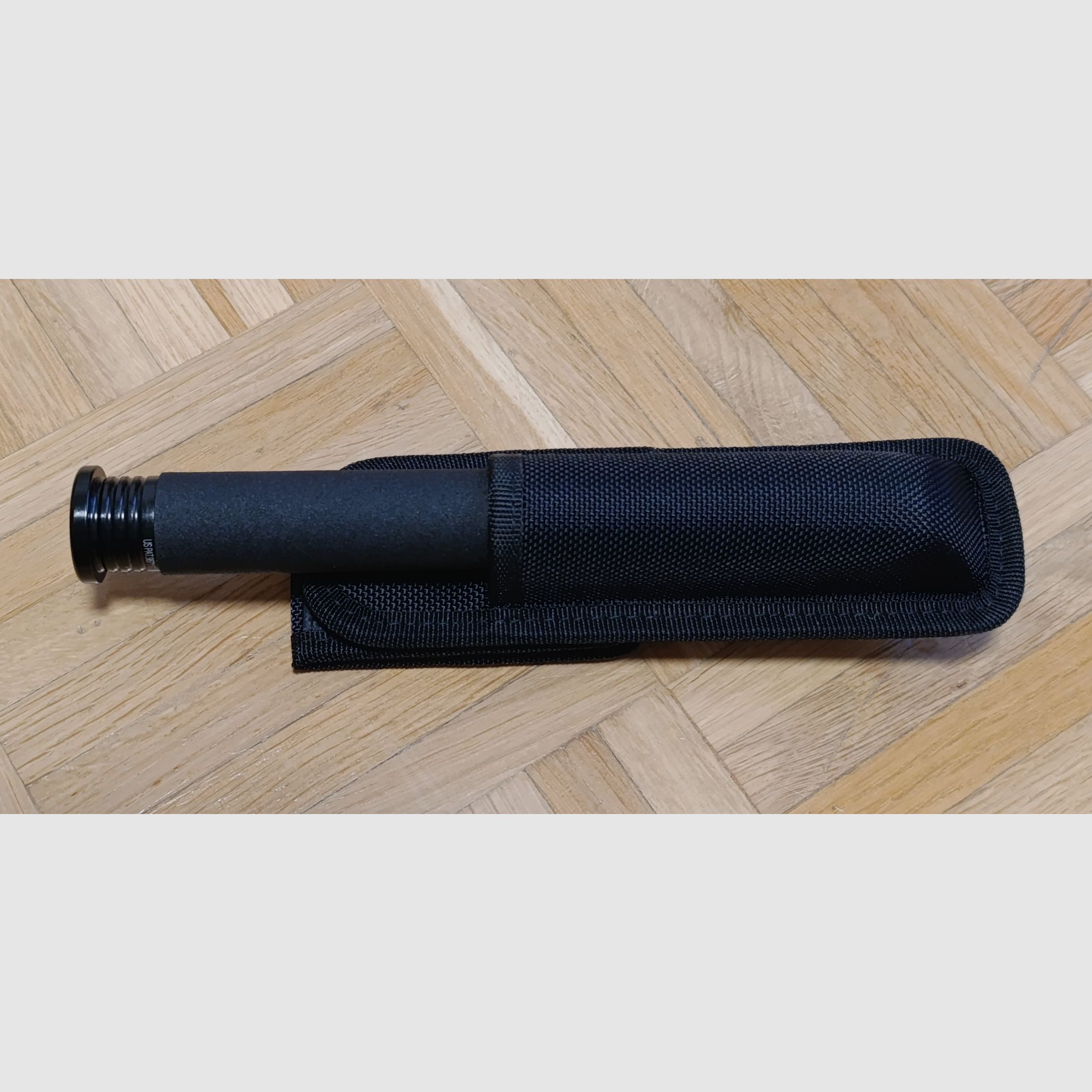 enforcer Teleskopschlagstock 21" mit Druckknopf schwarz inkl. 360° Holster