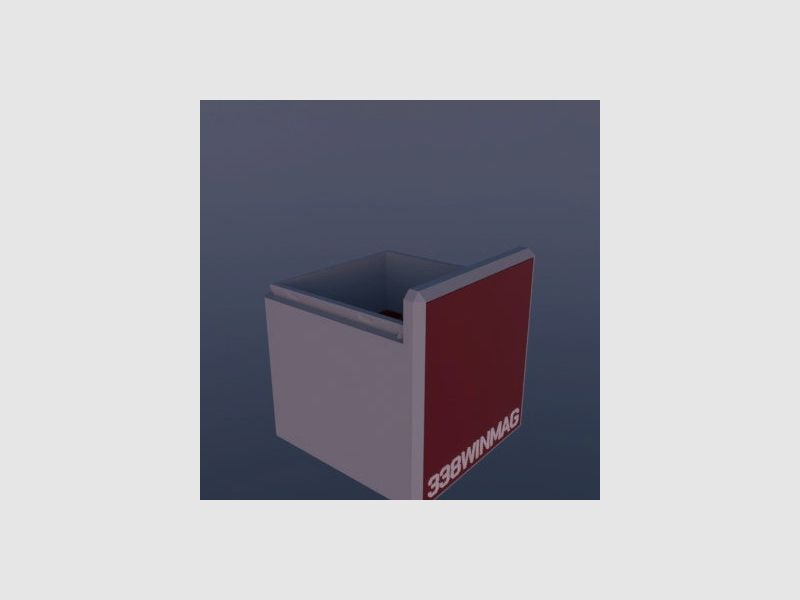 Filamelt Munitionsbox / .338 Winchester Magnum / ‘Schiebedeckel’ / Patronenbox, Ammo Box