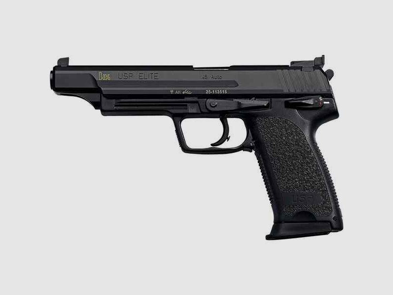 Pist. H+K USP Elite brüniert, .45 ACP