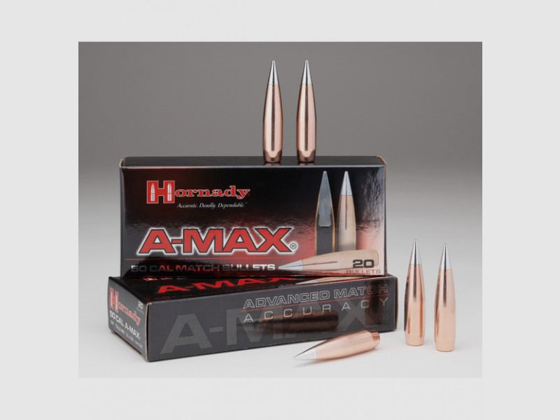 PROIETTILI HORNADY A-MAX - .50/.510 - 750GR - 20 PEZZI