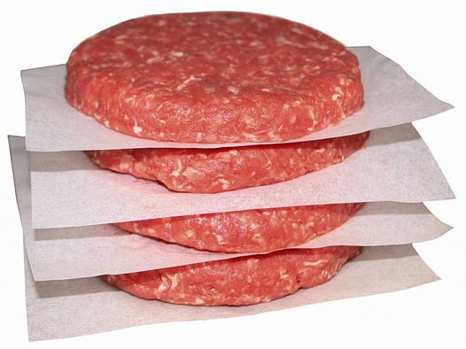 1.000 Stück Papierzwischenlage für Wildburger (BURGER) antihaftbeschichtet | auch für Käse ... 14x14