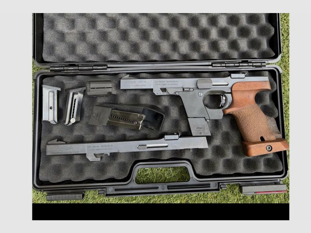 Walther GSP links mit Wechselsystem .32S&WLongWC & .22lr