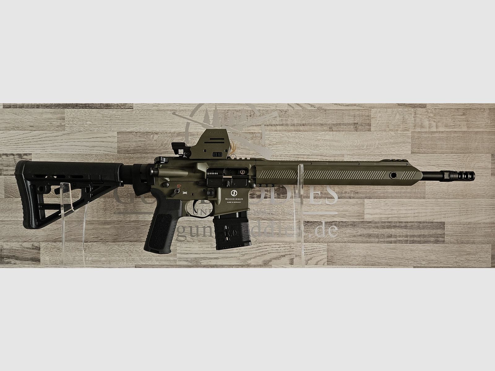Schmeisser AR15 M4FL Sport Oliv 14,5" .223Rem. en set con visor - ¡envío gratis! - Producto nuevo del comercio especializado