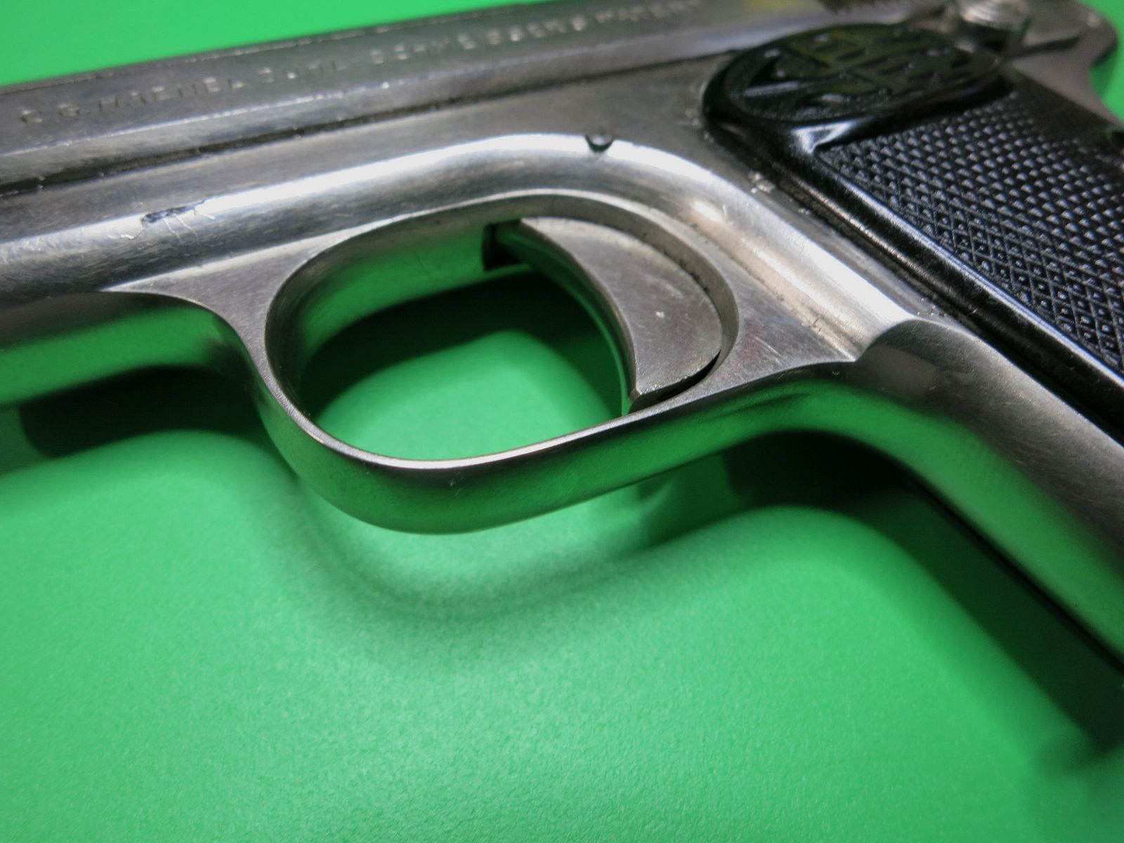 C.G. Haenel, Modell I, 6,35 mm Browning, absolute Rarität, Taschenpistole     #79