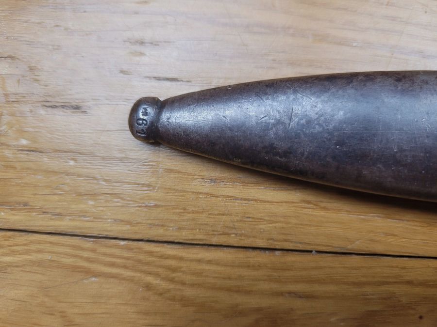 Seltene Bajonett 84/98 2. Typ – Herstellung „Bontgen & Sabin“ – Solingen – Originalscheide – 1. WK – sehr guter Zustand, Bild 14 von 18