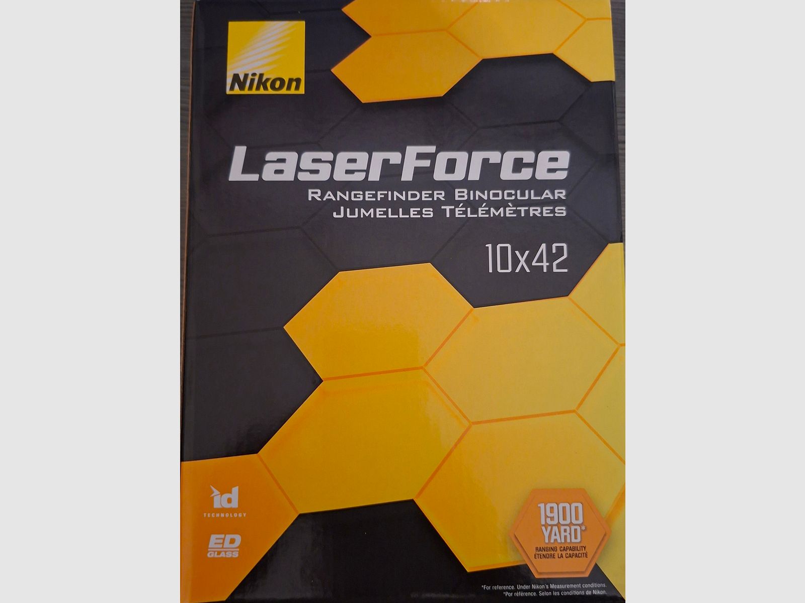 Nikon Laser Force 10x42, misuratore di distanza, binocolo, come nuovo, 