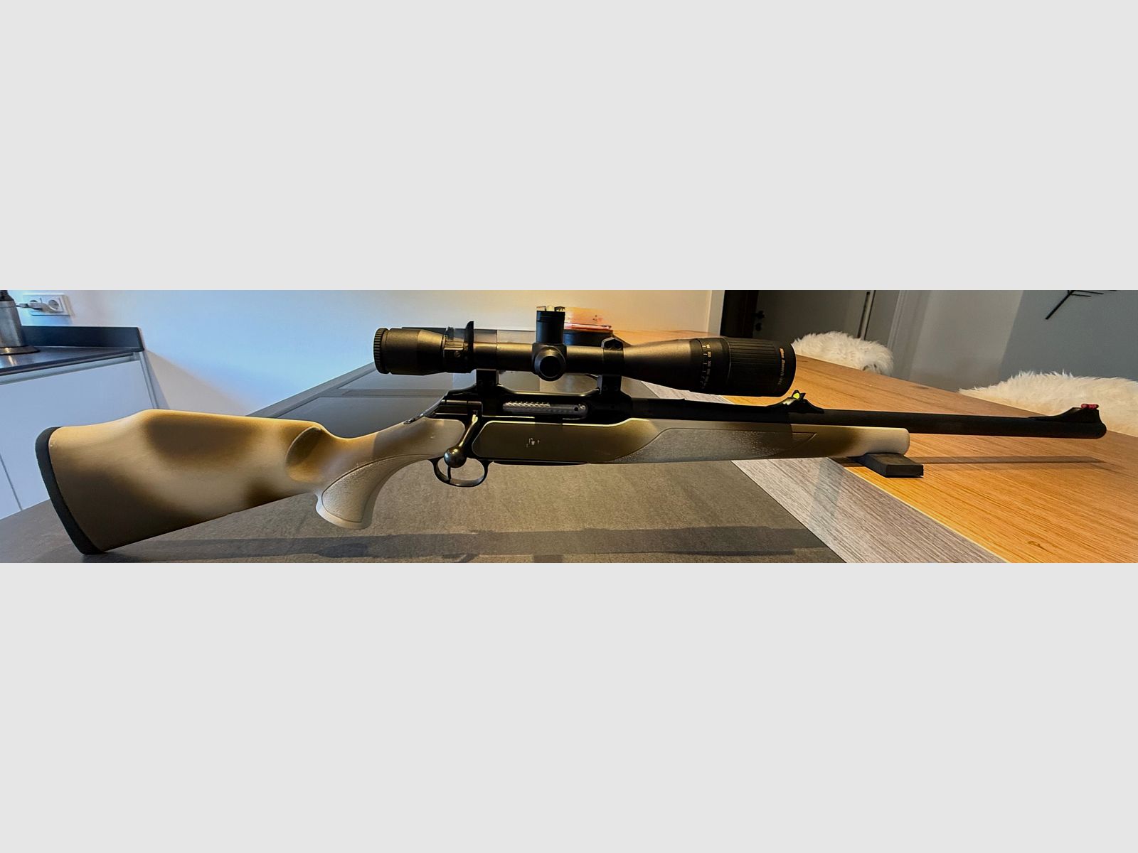 Sauer 202 repeating rifle in caliber .308 Winchester with Nikon Monarch UCC 6.5–20× scope