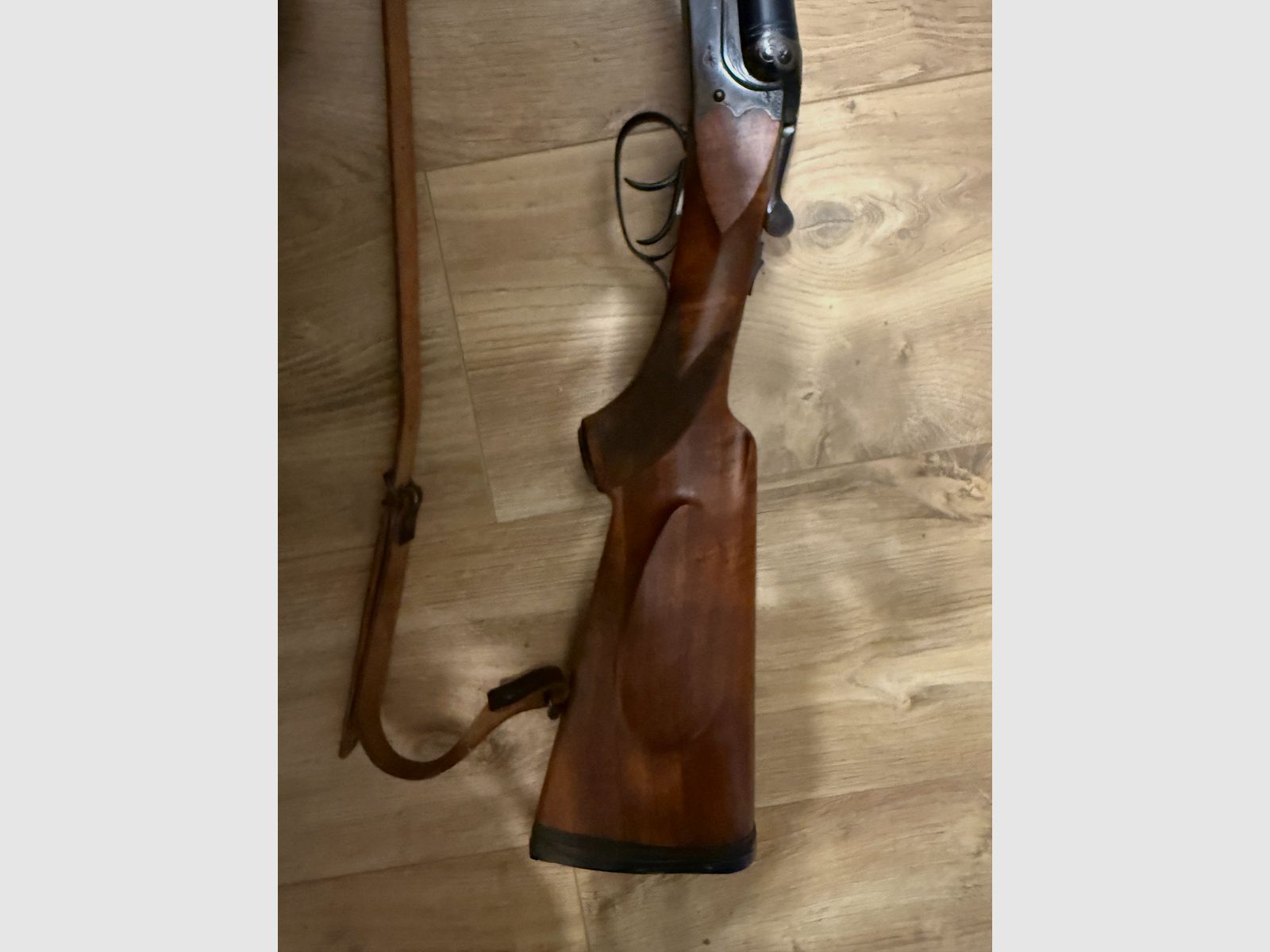 Simson Suhl double-barrel shotgun cross shotgun 12/70 shotgun color hardening