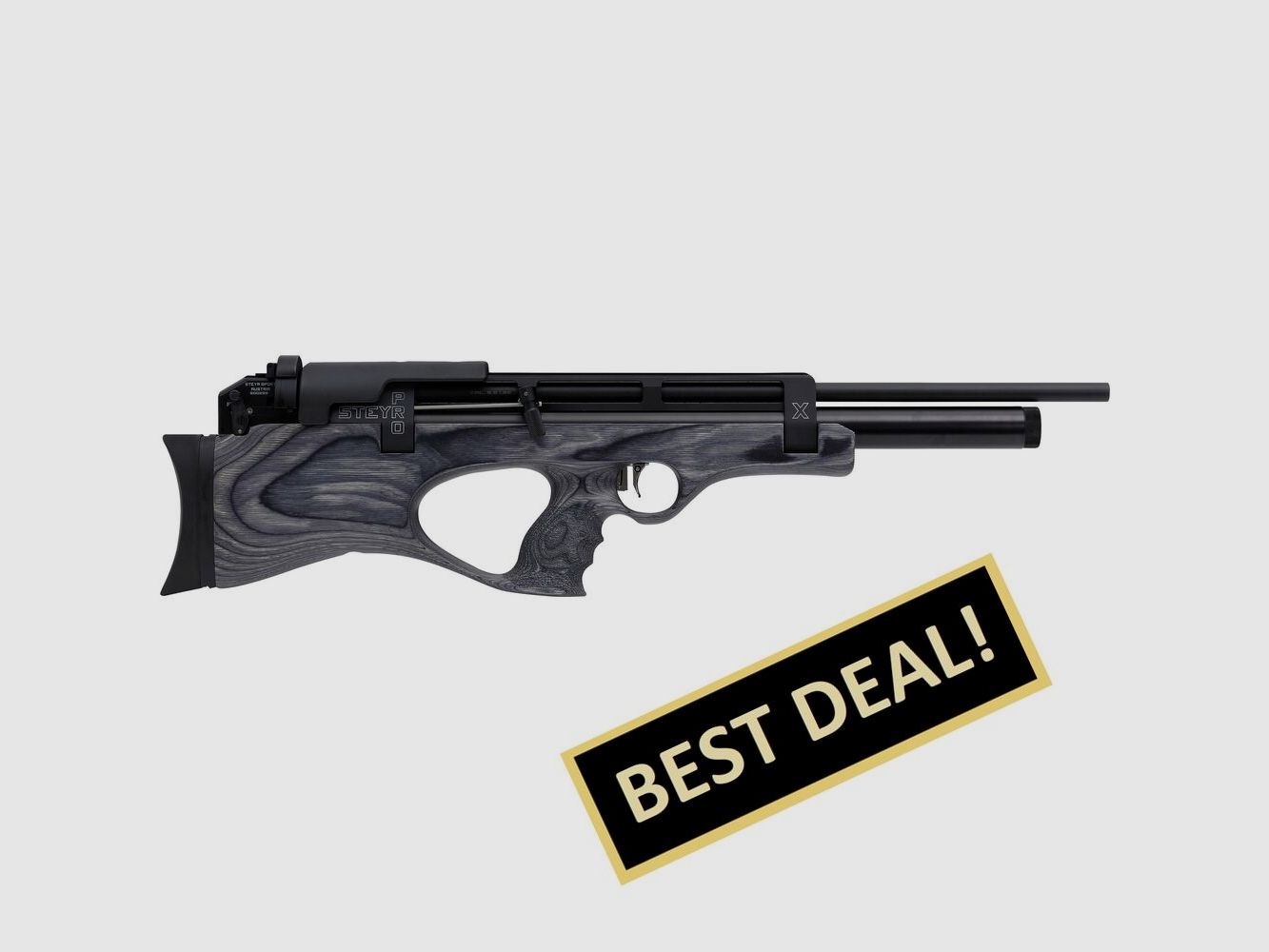 Fusil à air Steyr PRO X avec crosse en bois stratifié