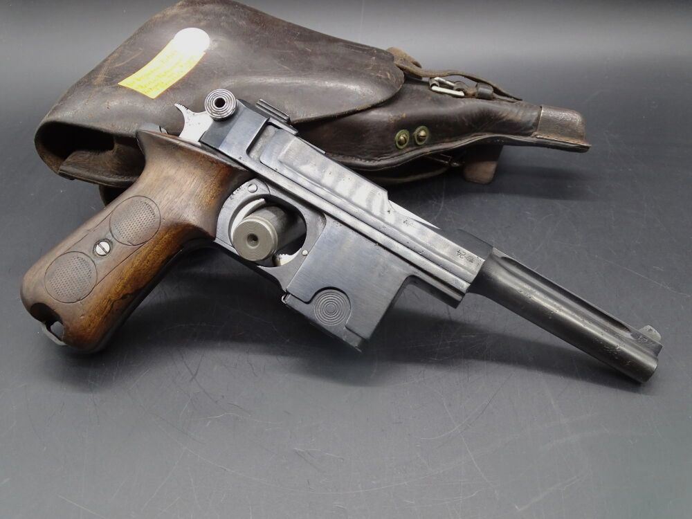 Bergmann Haerens Rüstkammer Pieper 1910 / 21 calibro 9mm Bergmann Bergmann incluso fondina originale
