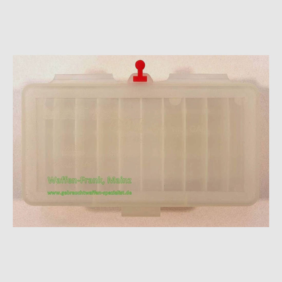 Schweiz - Herst. unbekannt Patronenbox klar .38 / .357