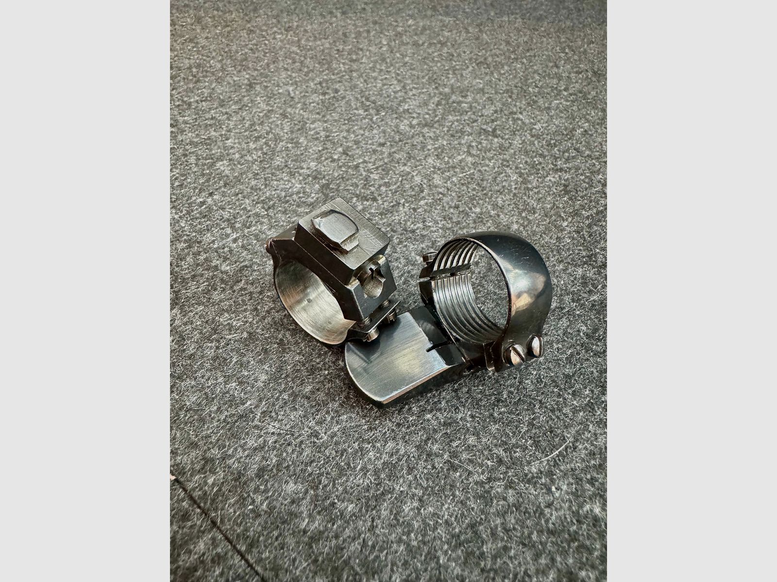 EAW Schwenkmontage Oberteile, Ring 1 Zoll (25,4mm) Vorderfuß Kröpfung, Magnumring