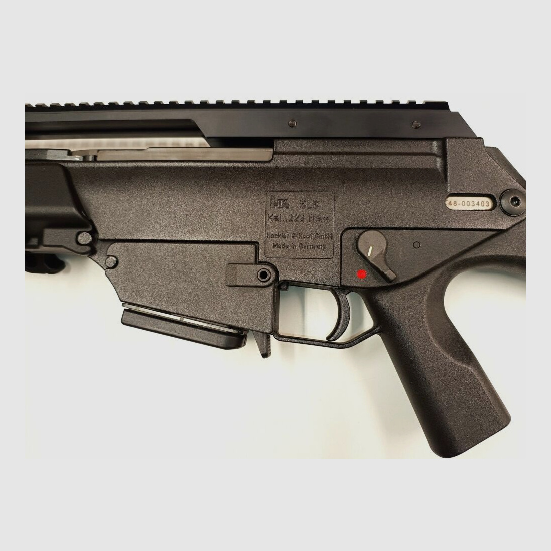 Heckler & Koch	 Selbstladebüchse Heckler und Koch SL8 im Kaliber 223rem. Inkl. Zubehör