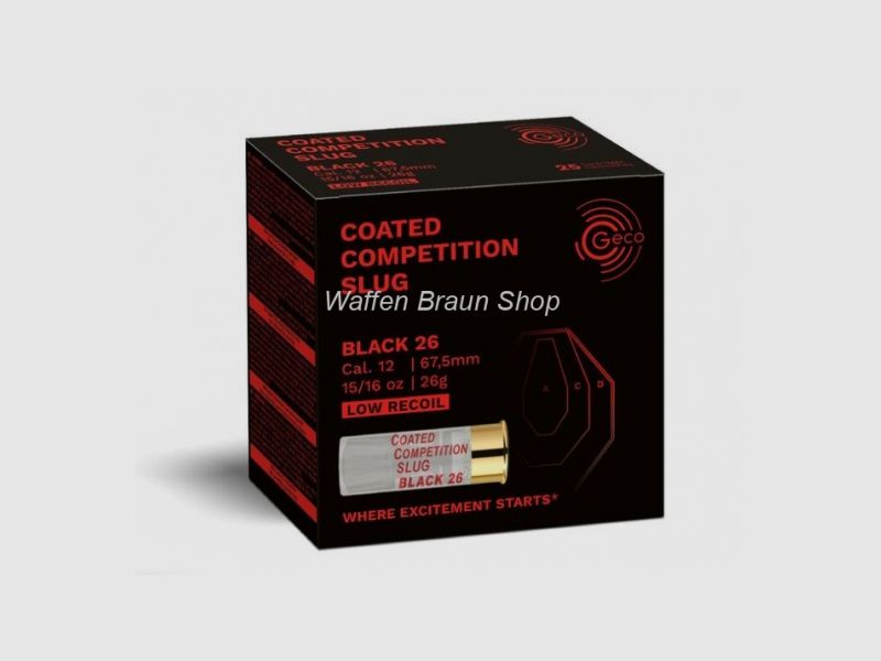 GECO COMP SLUG BLACK 26 12/67,5 26g 25ER