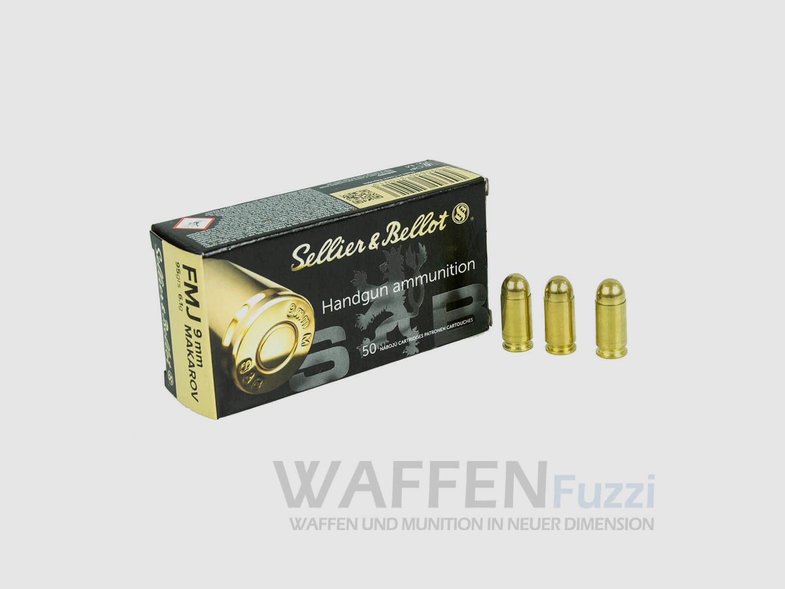 S&B 9mm Makarov Vollmantel 96grs