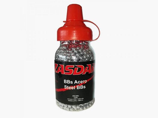 Balines Zasdar Bolas Acero BBs 4,5 mm Biberon 1500 ud