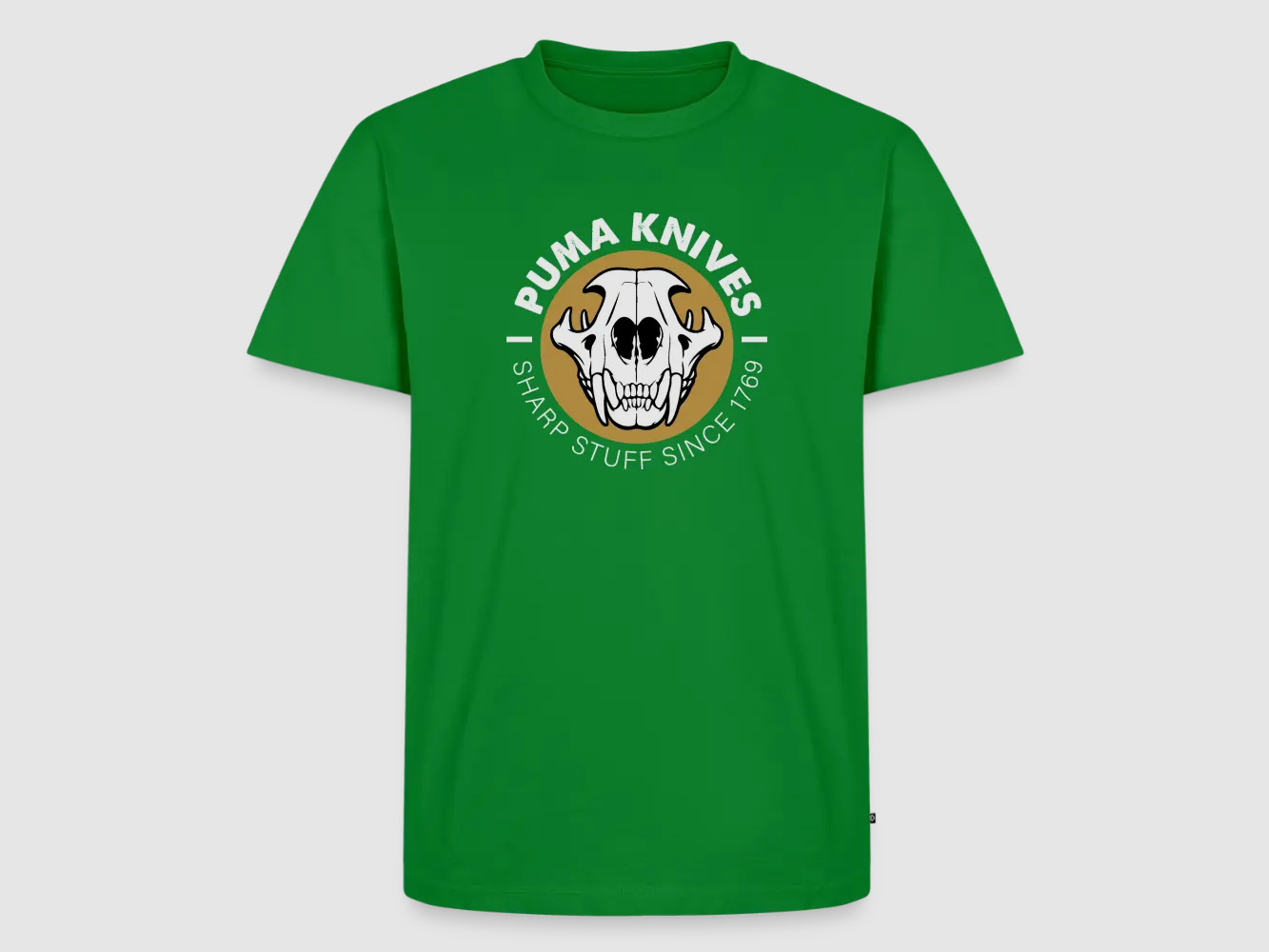 PUMA Męska Premium Koszulka "Skull Frontal Sharp Stuff" Biała