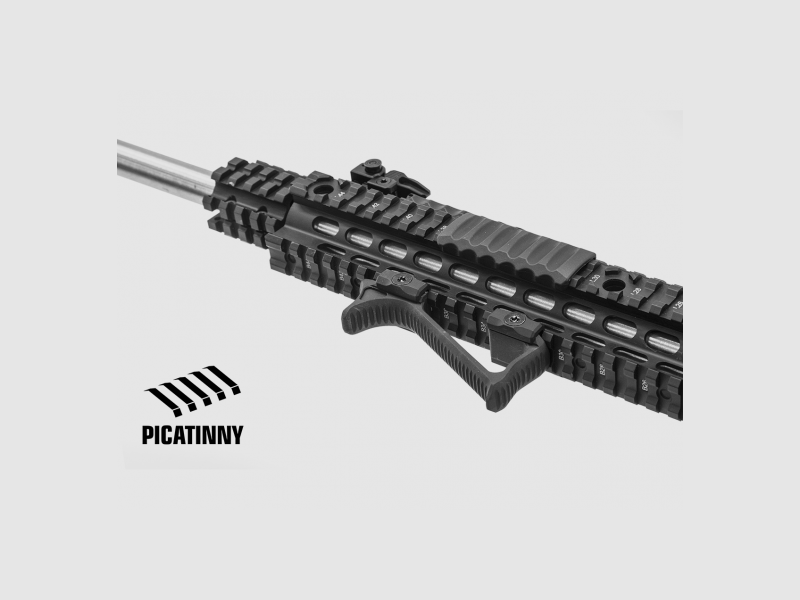 Leapers – Ultra Slim Angled Foregrip Black, Bild 7 von 7
