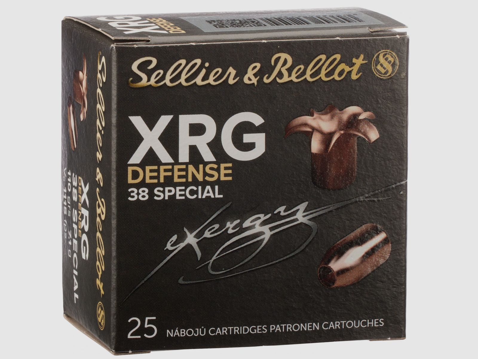 Sellier & Bellot 2017863 .38 Spec. XRG-Defense 7.1g/110grs. 25pcs