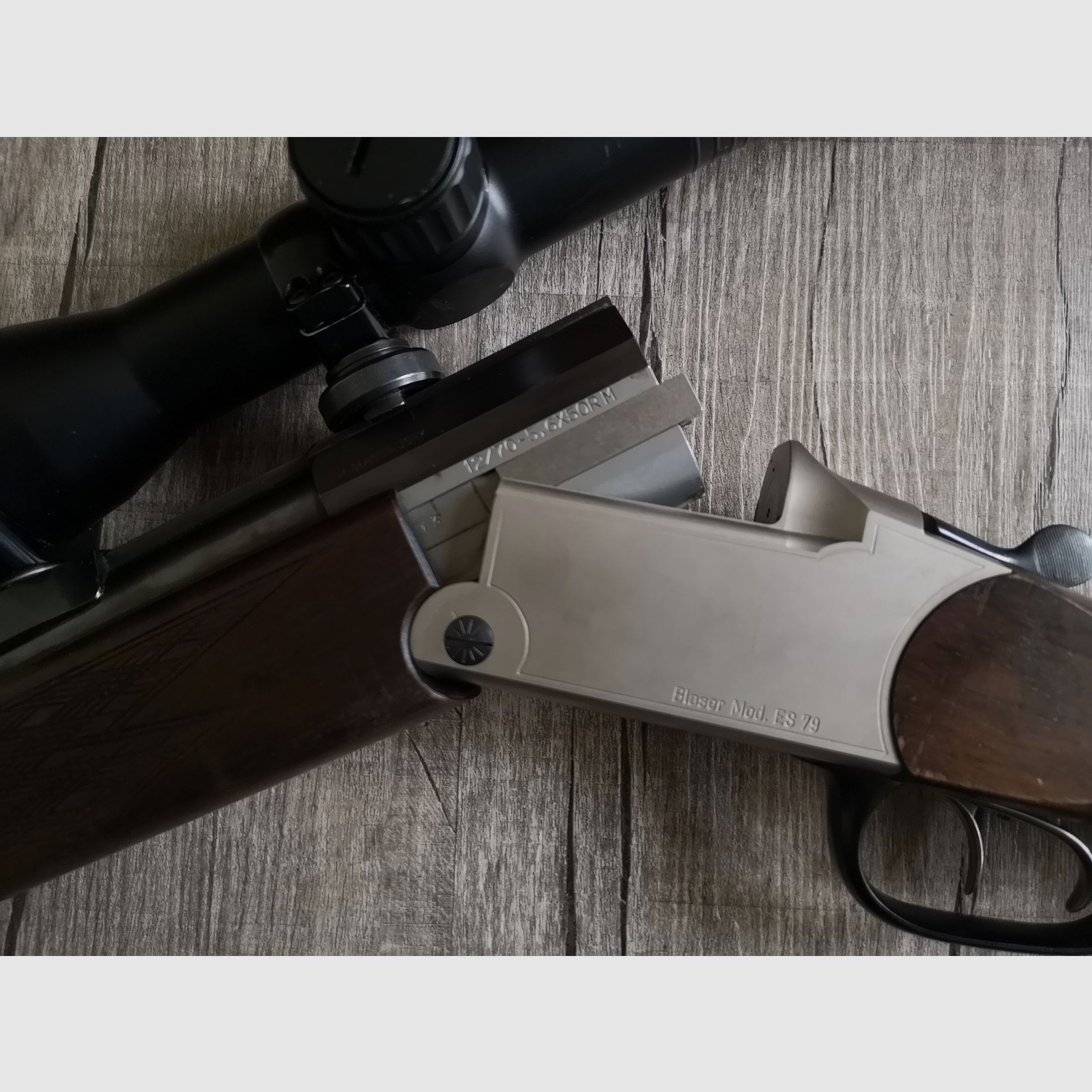 Blaser BS79 Bockbüchsflinte, 12/70, 5,6x50RM