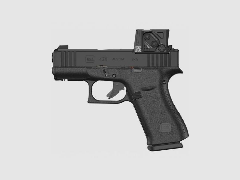 Pistole Glock 43X A-CUT 9x19 AIMPOINT COA - 9x19, Bild 1 von 3