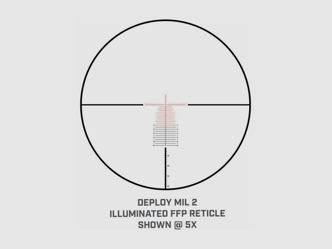 Lunette BUSHNELL MATCH PRO ED 5-30x56 Side Focus Deploy MIL 2 FFP illuminée., image 13 sur 15