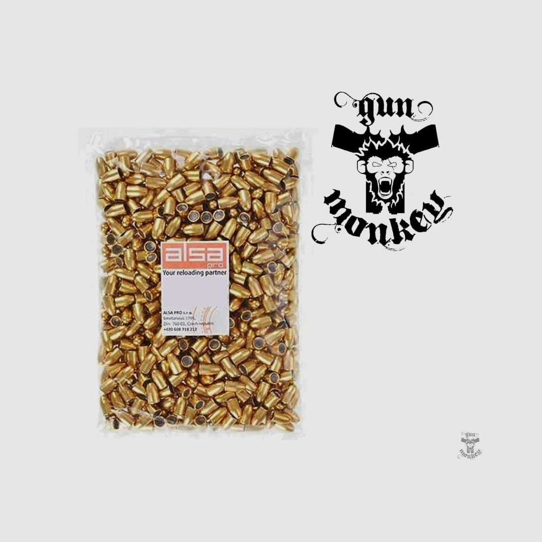 Alsa Pro 9mm 140 gr FMJ RN bullets for reloading, image 1 of 2