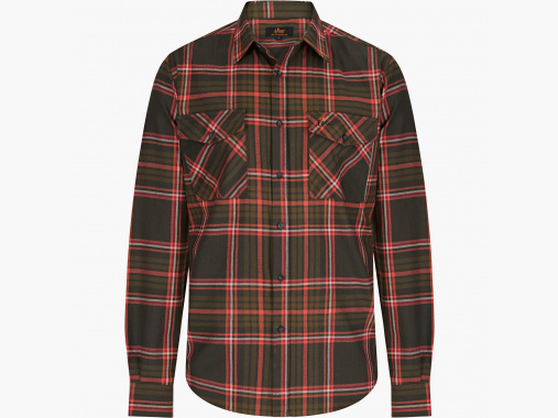 il Lago Prestige Chemise Leon Homme (Olive/Rouge) | 2XL