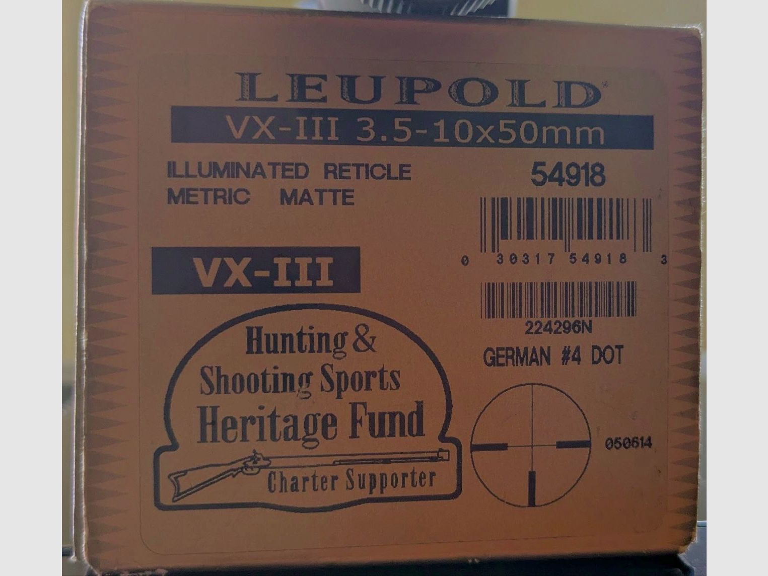 Leupold VX-III 3.5-10x50 Métrico – Ideal para dispositivos de visión nocturna – Métrico – LP defectuoso