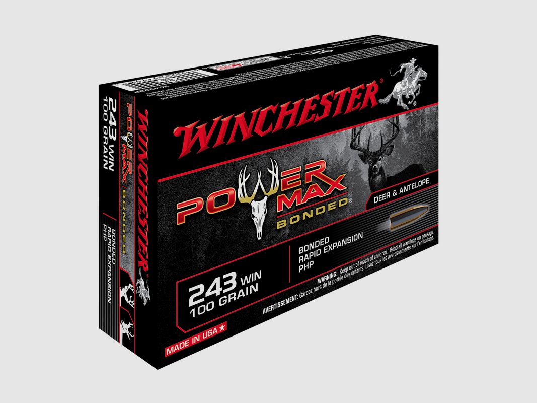 .243 Win WINCHESTER POWER MAX BONDED 100gr