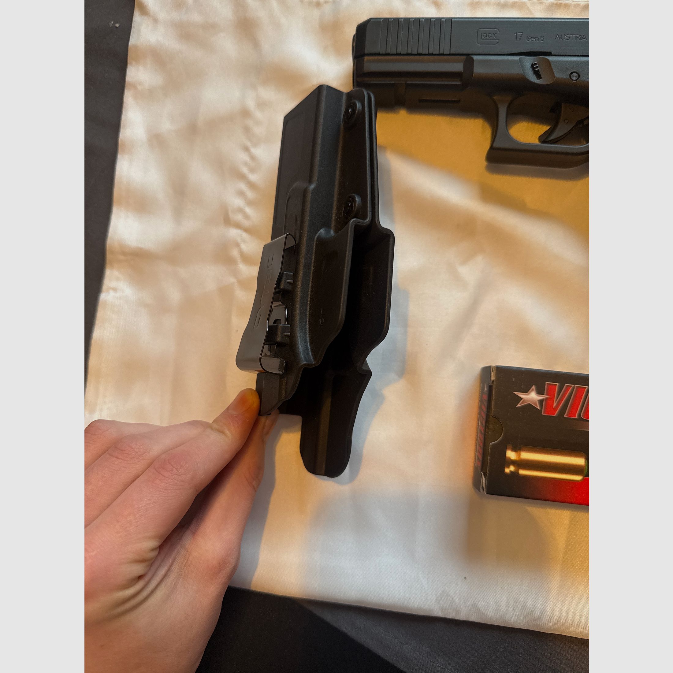 Umarex Glock 17 Gen5 9mm P.A.K. – rápido nuevo, Cytac Holster + 50 disparos