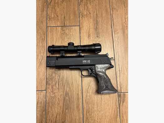 Pistolet à air Weihrauch Sport HW 45 Black Star utilisé seulement 1 fois