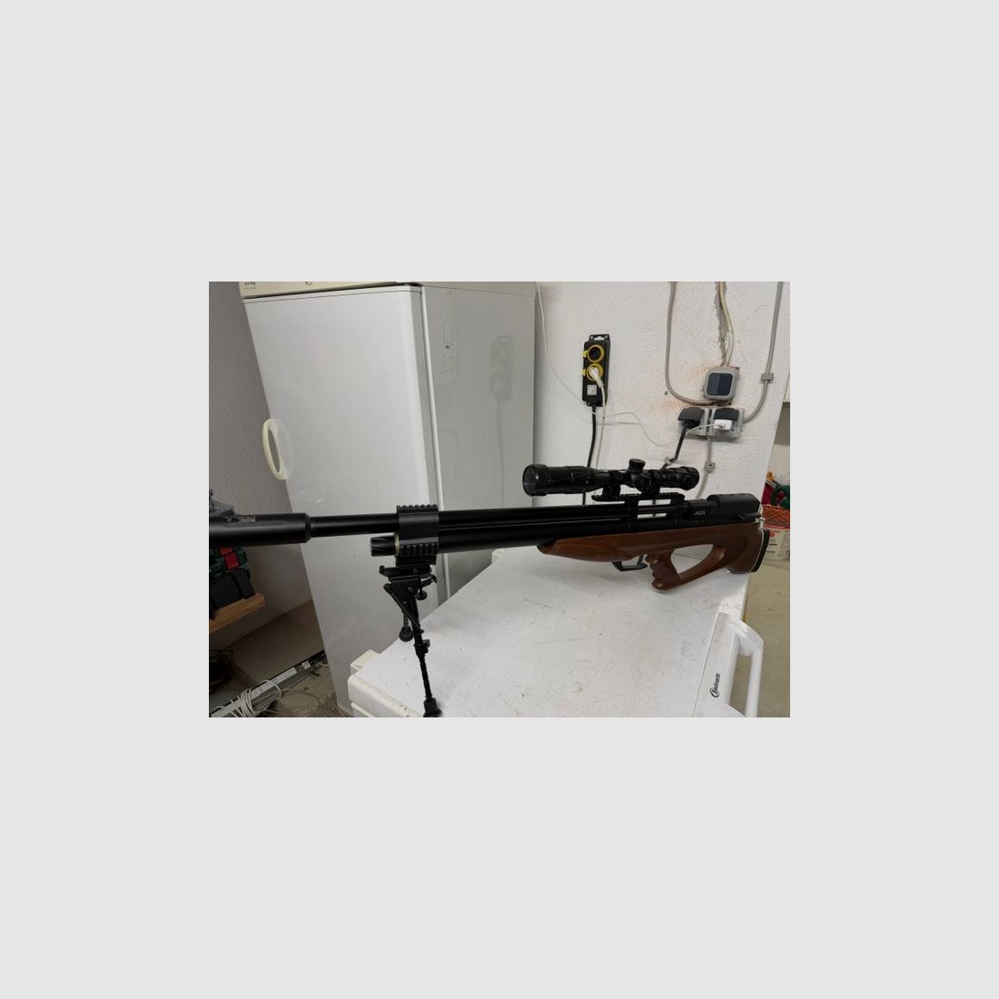 AEA Airgun Challenger Bullpup Cal. 5.0. 12.7mm at set price! The weapon is as good as new