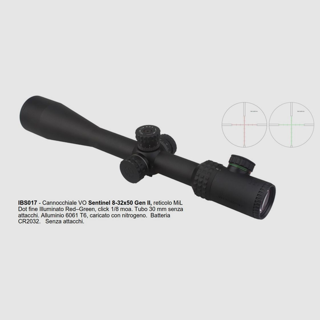Vector Optics Sentinel 8-32×50 Gen II (IBS017)