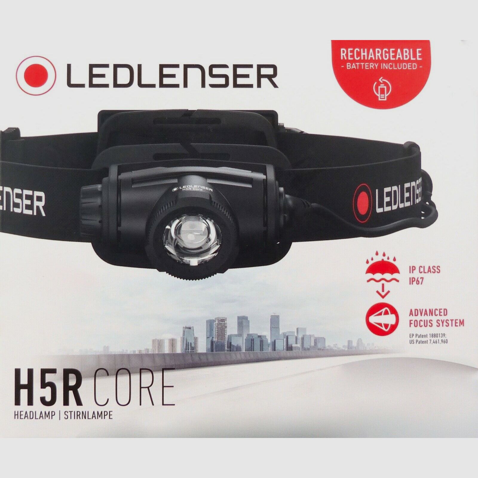 LEDLENSER 502121 H5R CORE Stirnlampe bis zu 500 Lumen 200 Meter stufenlos dimmbar